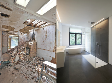 Rénovation de salle de bain aux normes PMR Cavignac